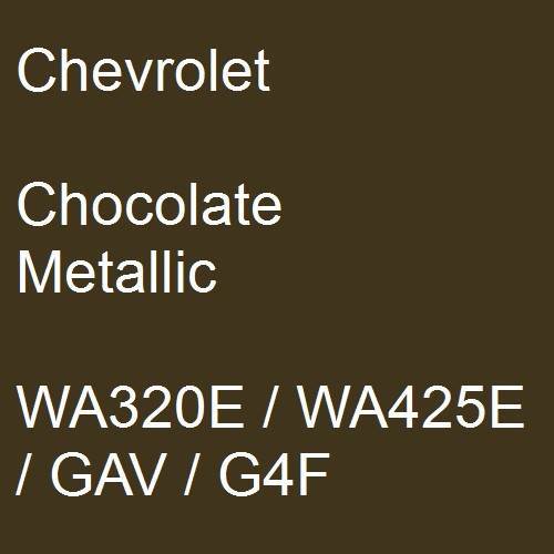 Chevrolet, Chocolate Metallic, WA320E / WA425E / GAV / G4F.